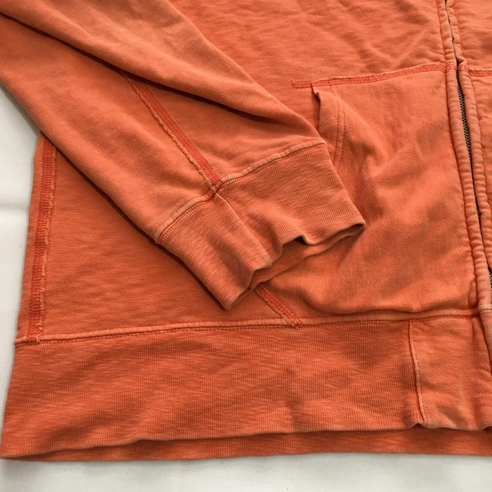 Polo Ralph Lauren Full Zip Hoodie Sweatshirt Mens 2XL Orange Pony Logo